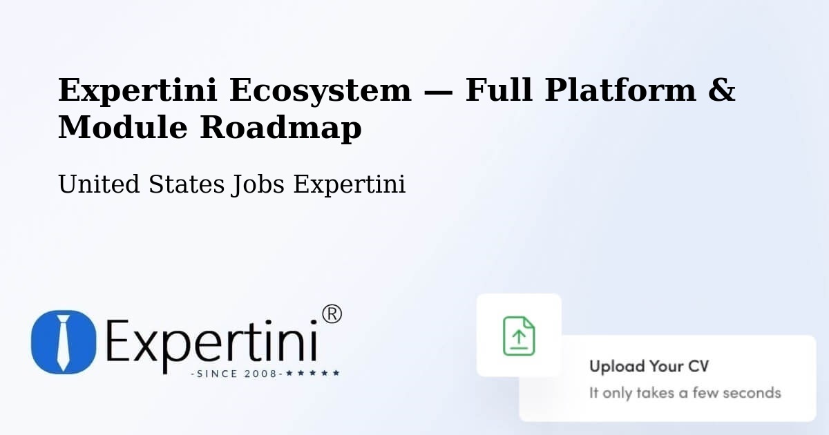 Expertini Ecosystem — Full Platform & Module Roadmap – Brenham